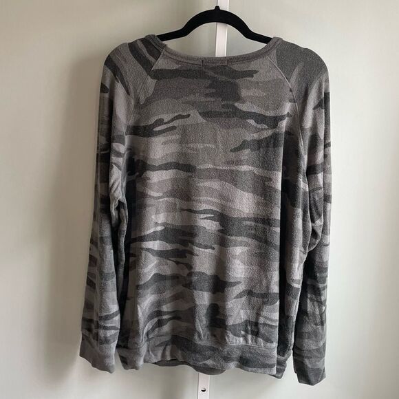 Buffalo David Bitton Cozy Camo Long Sleeve Sweatshirt - Picture 3 of 3